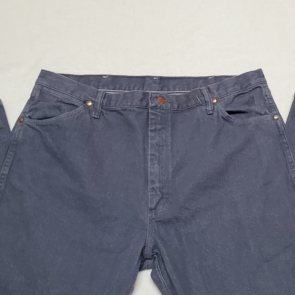 VINTAGE 1980s Wrangler Stone Gray USA Made High Waisted Butt Hugging Jeans - Picture 3 of 9